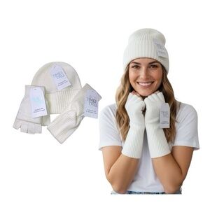 Time And Tru Coordinate Beanie, Headwrap And Gloves
